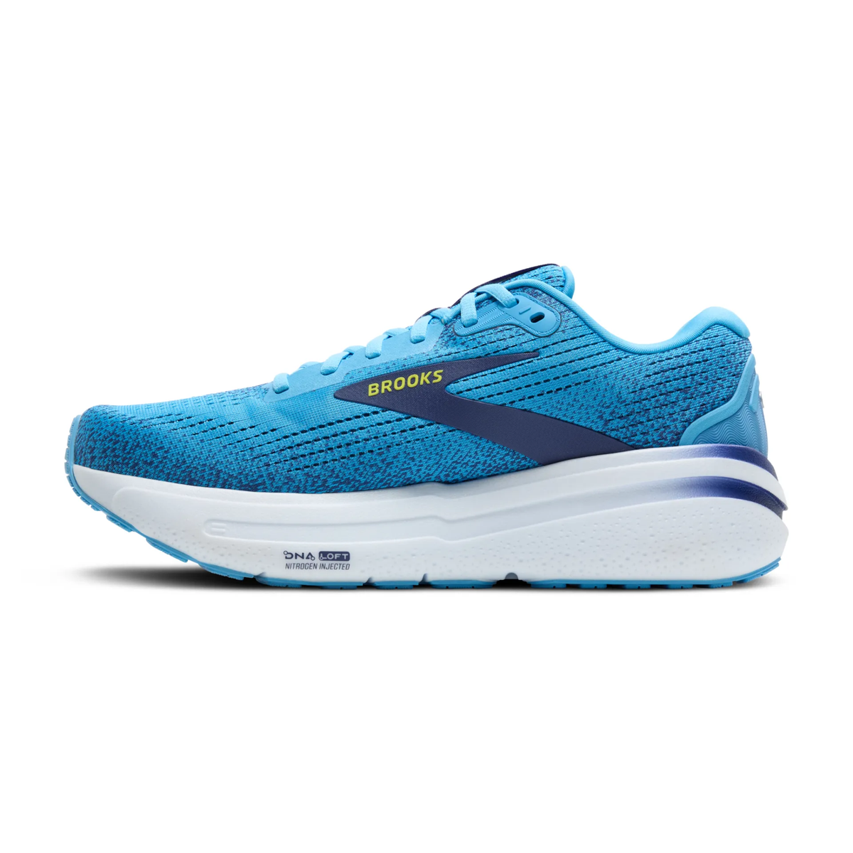 Brooks Ghost Max 2 Men's Running Shoes: Bonnie Blue/Blue Ribbon/Yellow