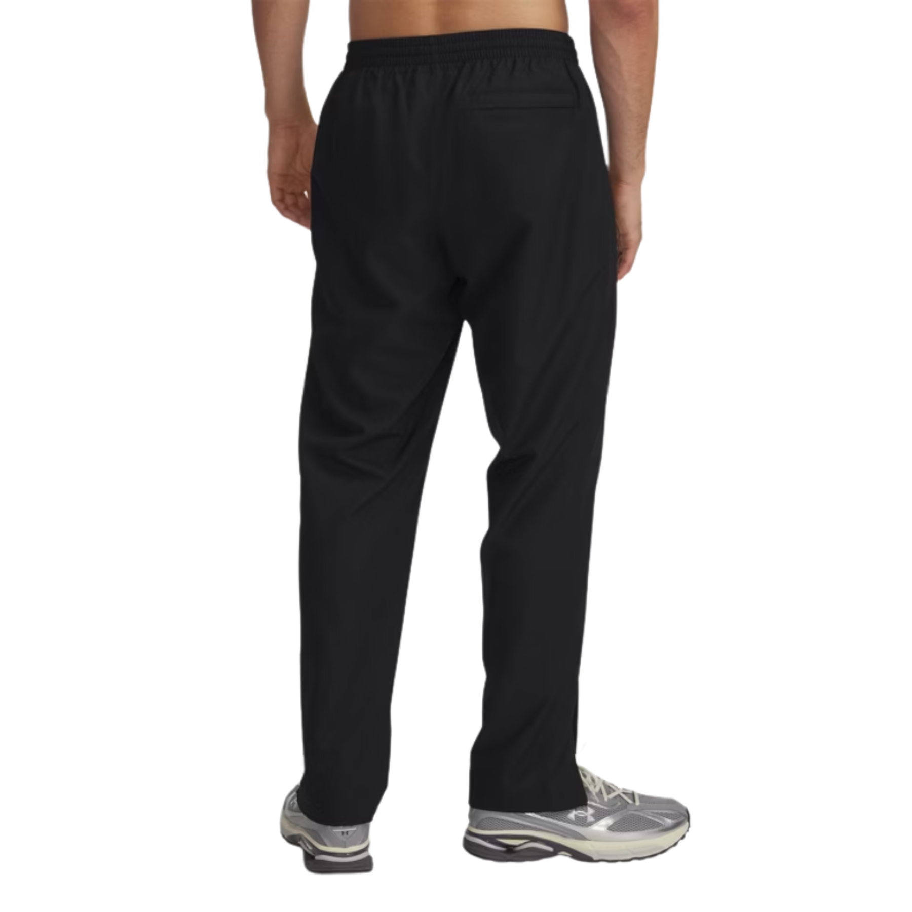 Under Armour Men's Rival Woven Windbreaker Pants: Black/White
