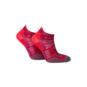 Hilly Twin Skin Socklets: Magenta/Grey Marl