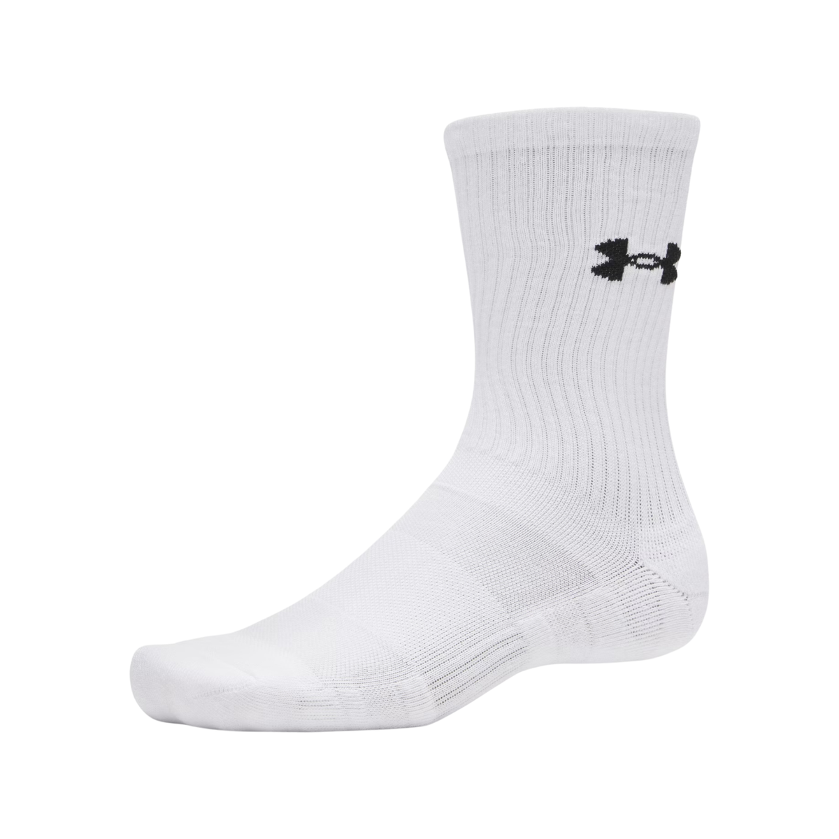 Under Armour Performance Cotton Crew Socks 3 Pack: White