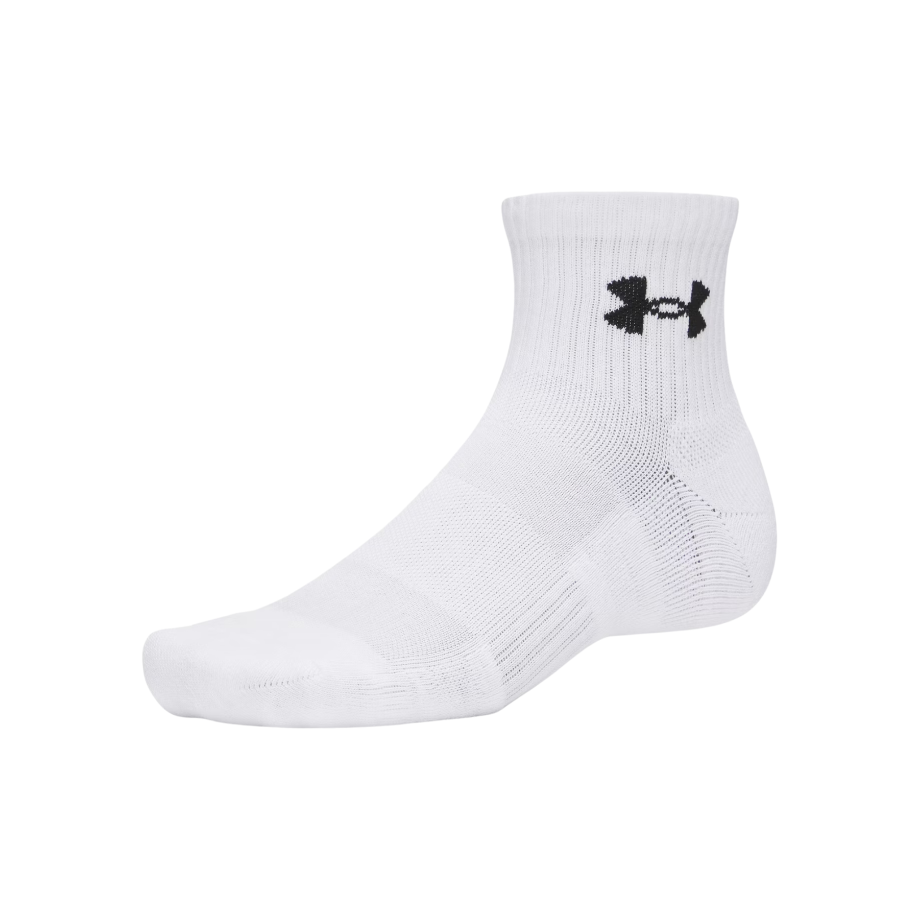Under Armour Performance Tech Quarter Socks 3 Pack: White - L