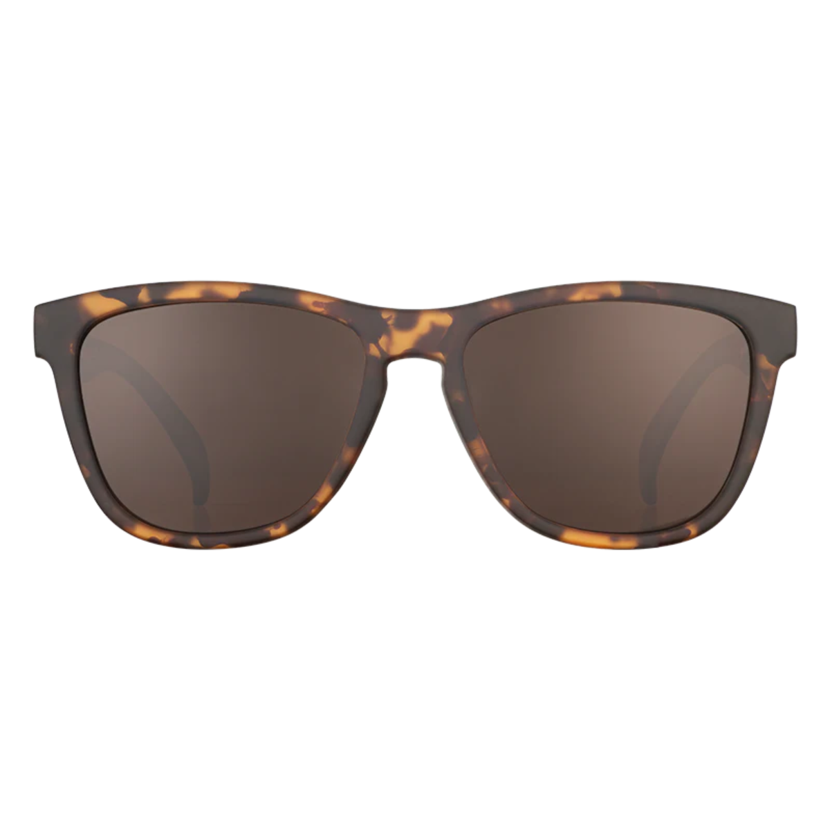 Goodr Hound Sunglasses Non-Reflective Brown Polarised Lenses: Tortoise Frame