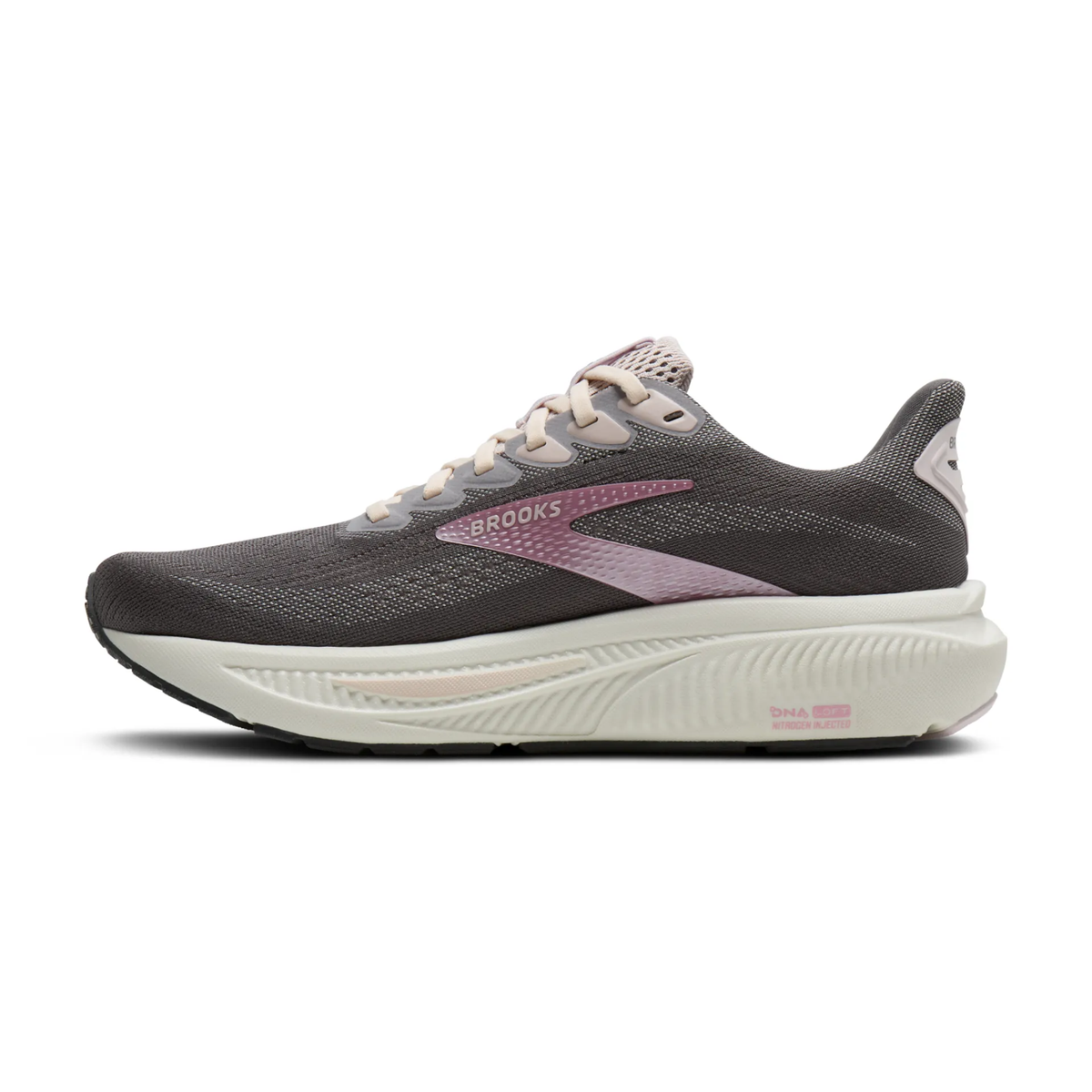 Brooks Ghost 17 Womens Running Shoes: Poppy Seed/Pink/Bluewash