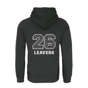 Waverley School Leavers Hoodie: Black/Fuchsia