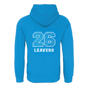 Waverley School Leavers Hoodie: Turquoise/Grey