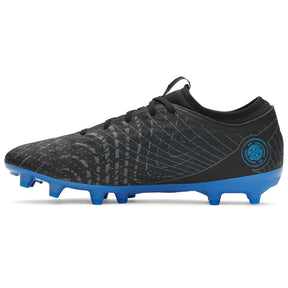 Under Armour Magnetico Select 5 FG Football Shoes: Black/Castlerock/Blue