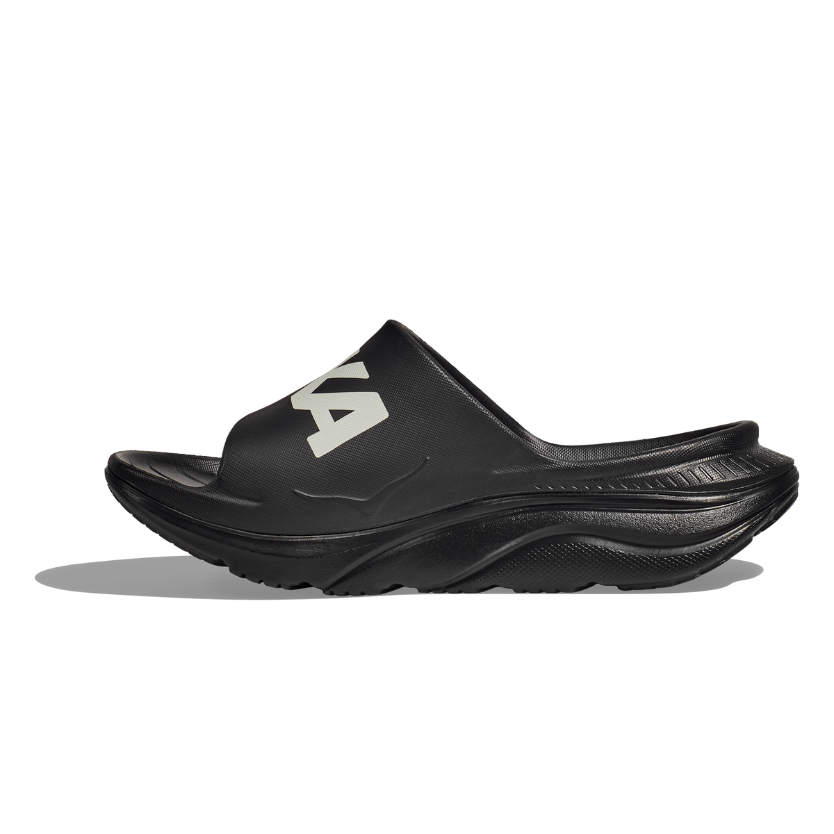 Hoka Ora Athletic Slides: Black/White