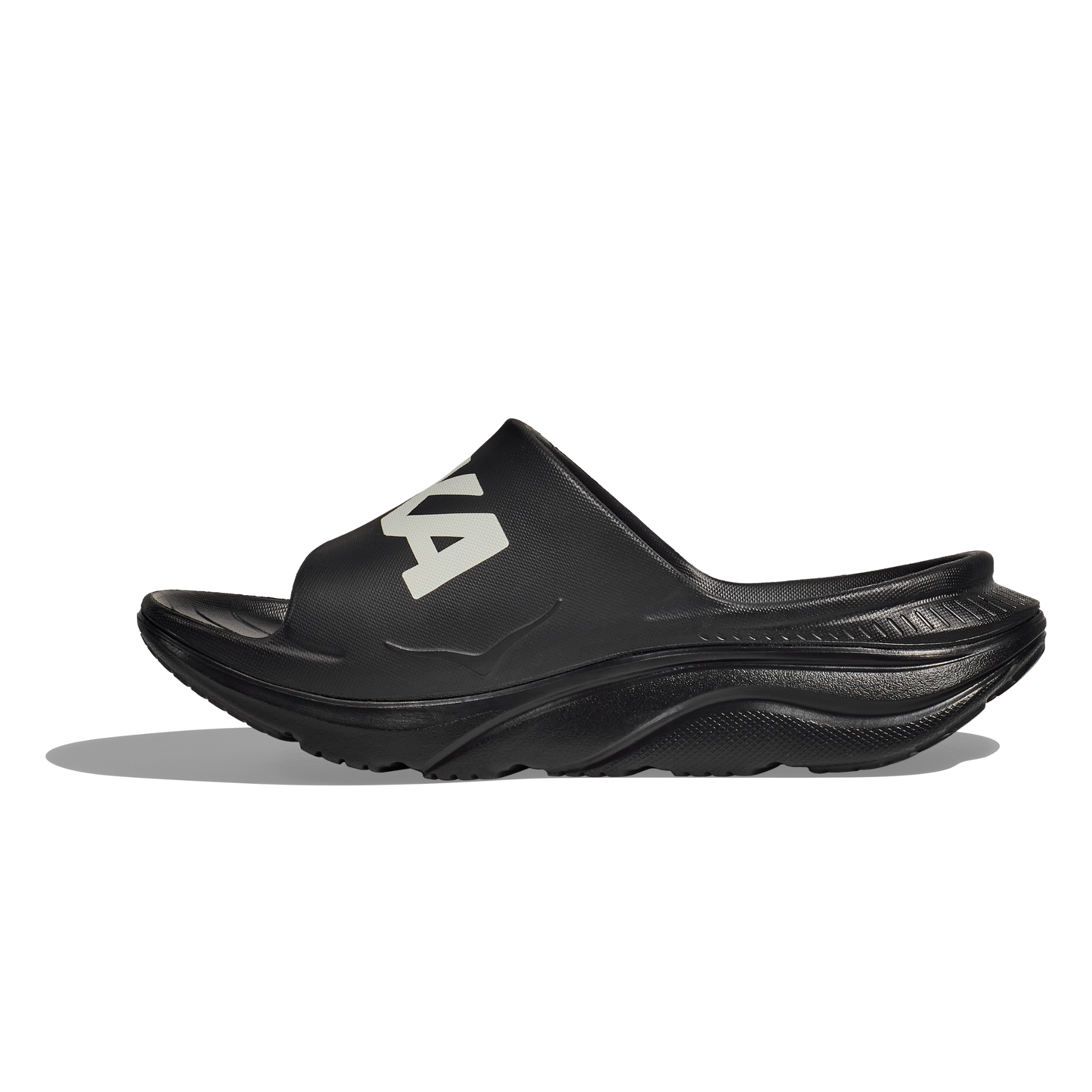 Hoka Ora Athletic Slides: Black/White