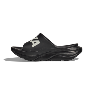 Hoka Ora Athletic Slides: Black/White