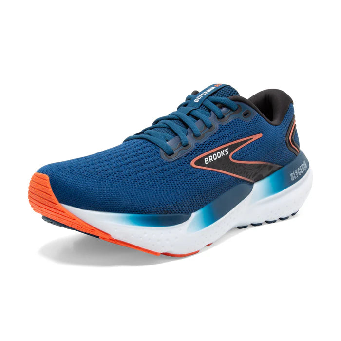 Brooks Glycerin 21 Men's Running Shoes: Blue Opal/Black/Nasturtium