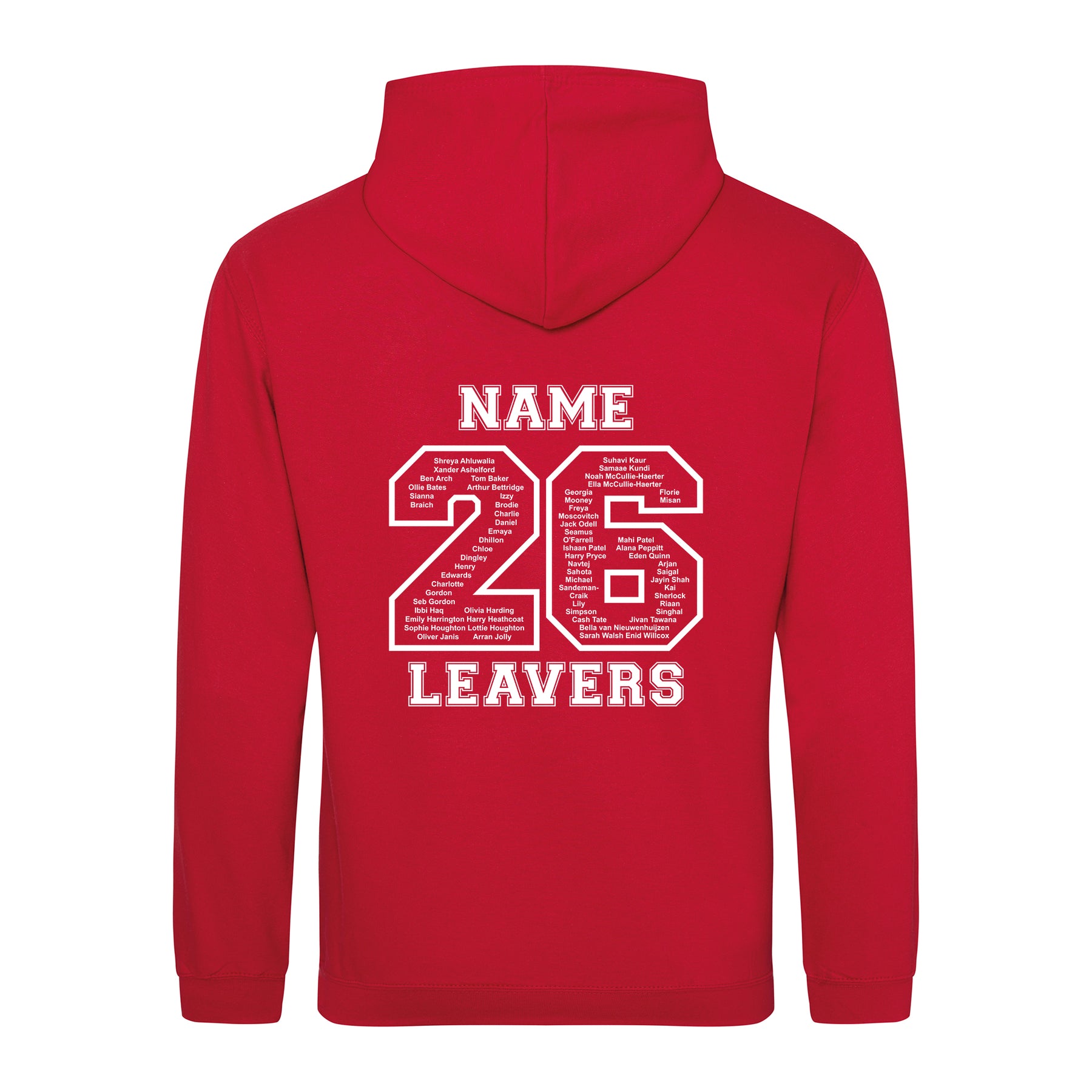 Gayhurst School Leavers Hoodie: Fire Red