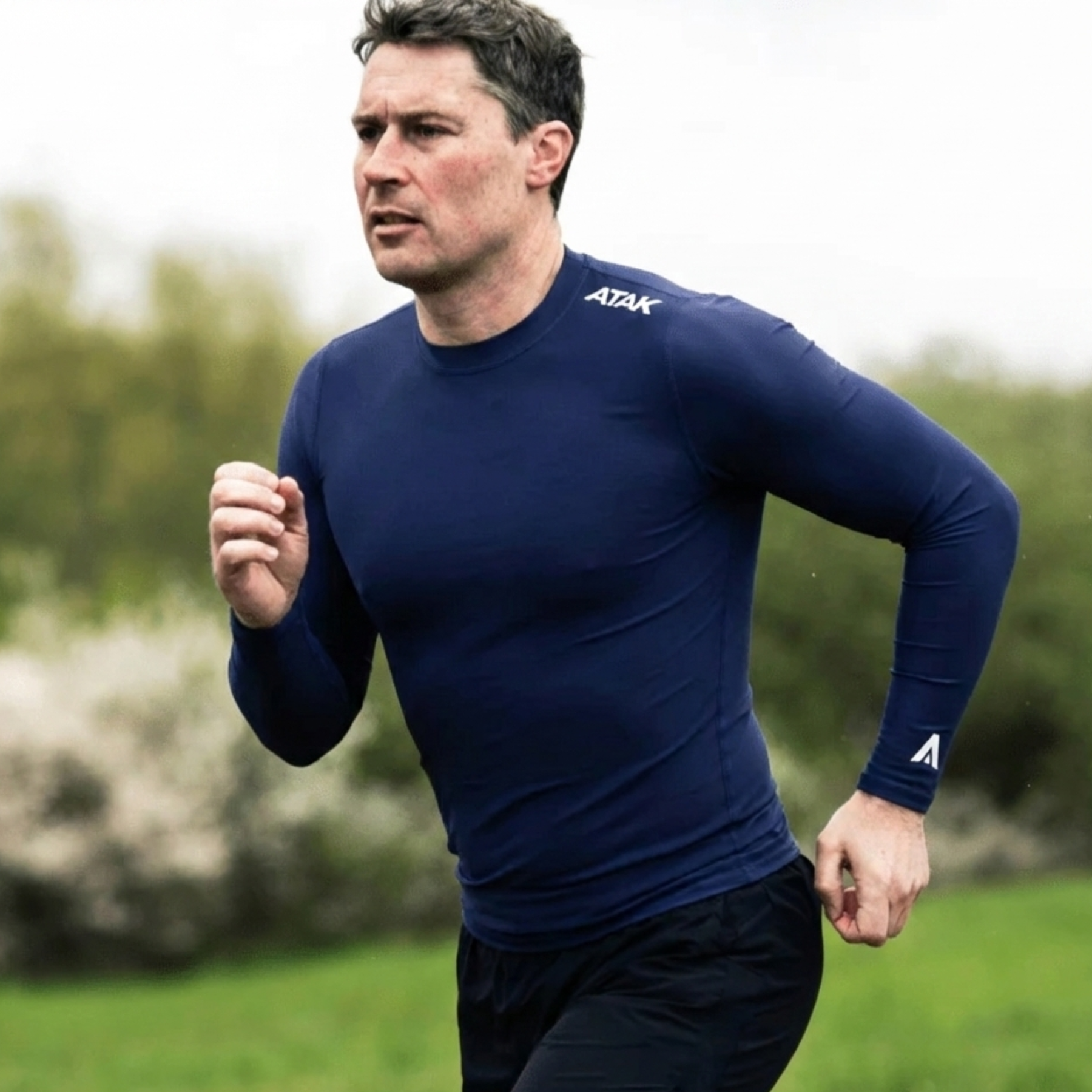 Atak Baselayer Long Sleeve Top: Navy