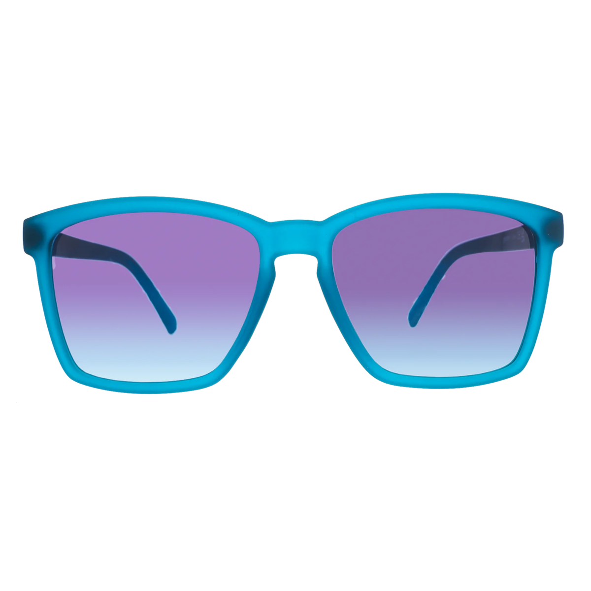 Goodr Dungaree Sunglasses Light Blue Gradiant Lenses: Blue Frame