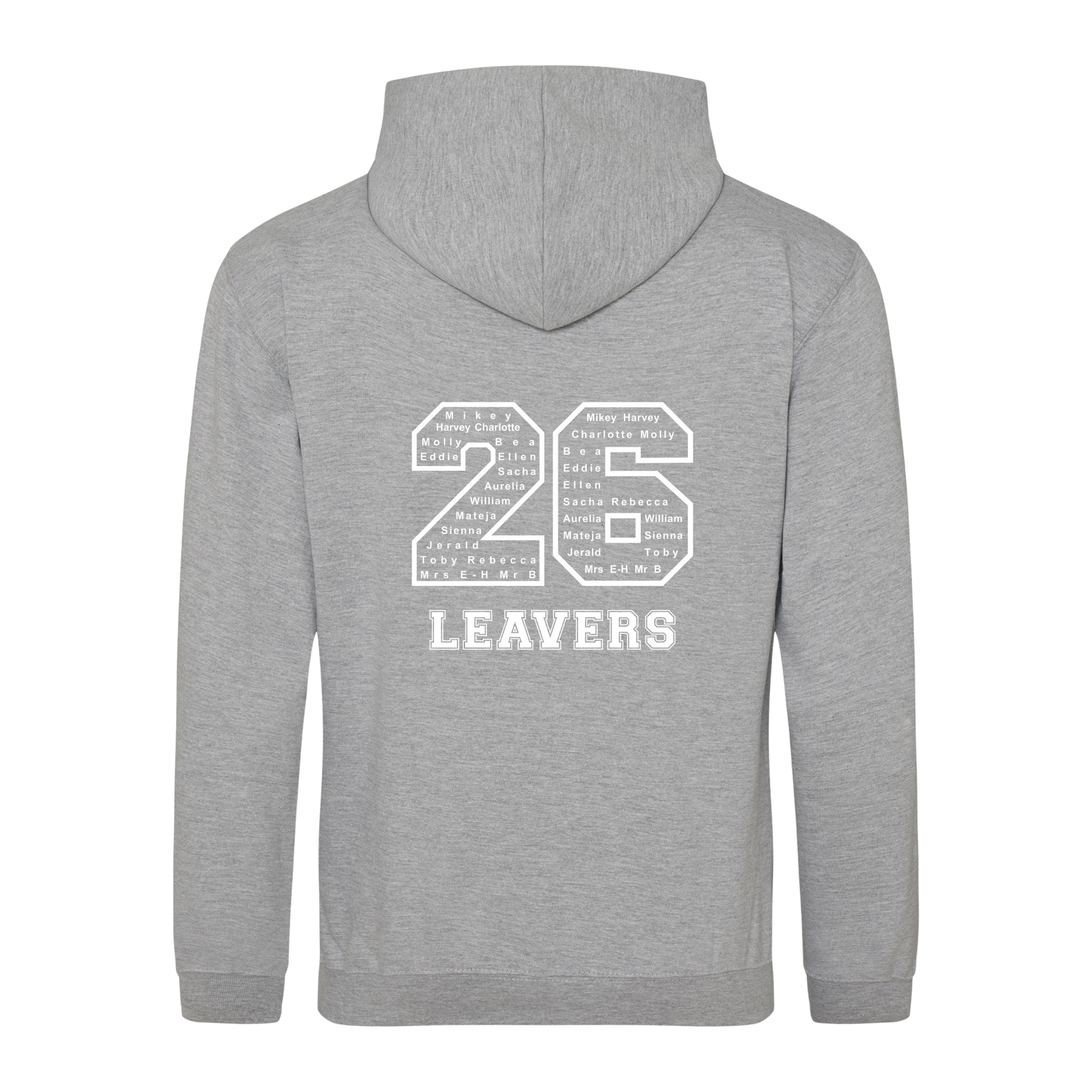 Waverley School Leavers Hoodie: Grey/Navy