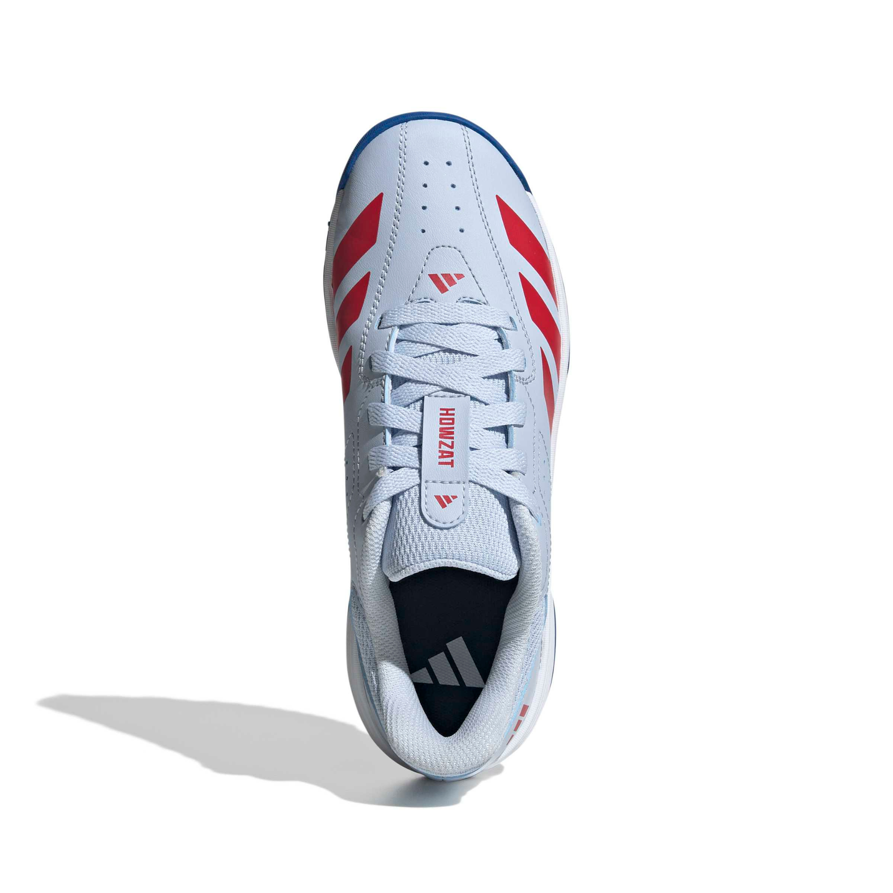 Adidas Howzat Spikeless Junior Cricket Shoes: Crystal/Sky