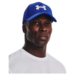 Under Armour Blitzing Baseball Cap: Royal/White