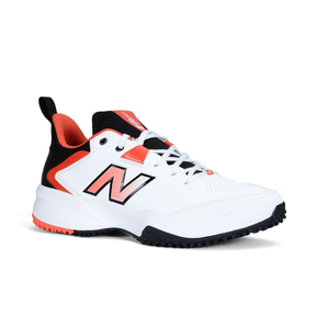 New Balance CK4020F6 Cricket Shoes: White/Orange