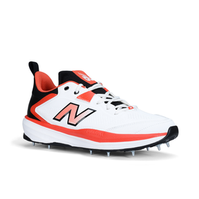 New Balance CK4030F6 Cricket Shoes: White/Orange