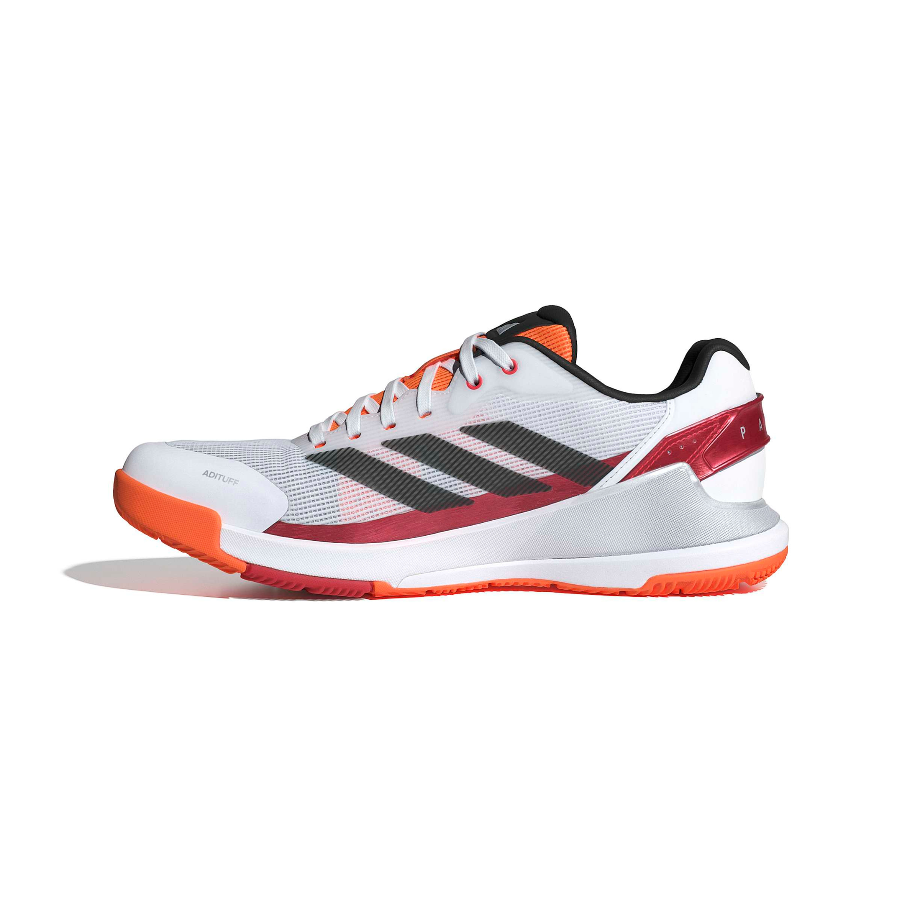 Adidas Crazyquick LS Men's Padel Shoes: White/Orange