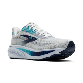 Brooks Ghost 17 Mens Running Shoes: White/Beacon Blue/Ipanema