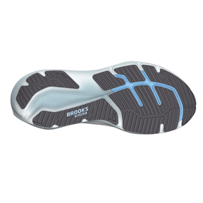 Brooks Glycerin 23 Men's Running Shoes: White/Rain/Baltic Sea