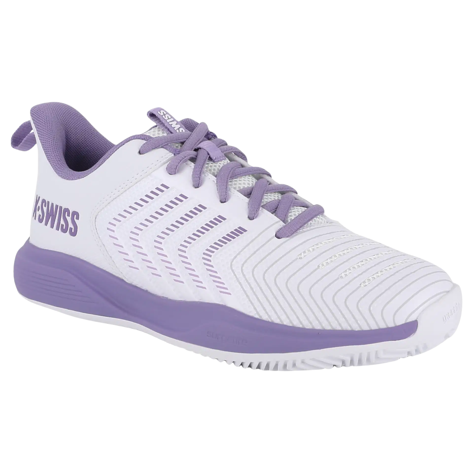K Swiss Ultrashot Light Women's Tennis Shoes: White/Purple/Neon