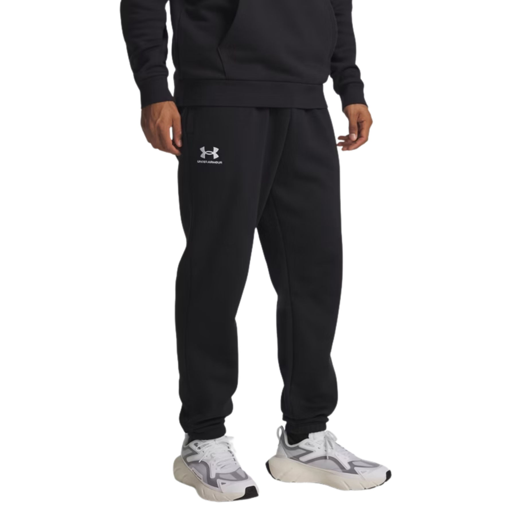 Under Armour Men's Icon Fleece Joggers: Black/White