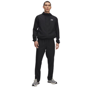 Under Armour Men's Rival Woven Windbreaker Pants: Black/White
