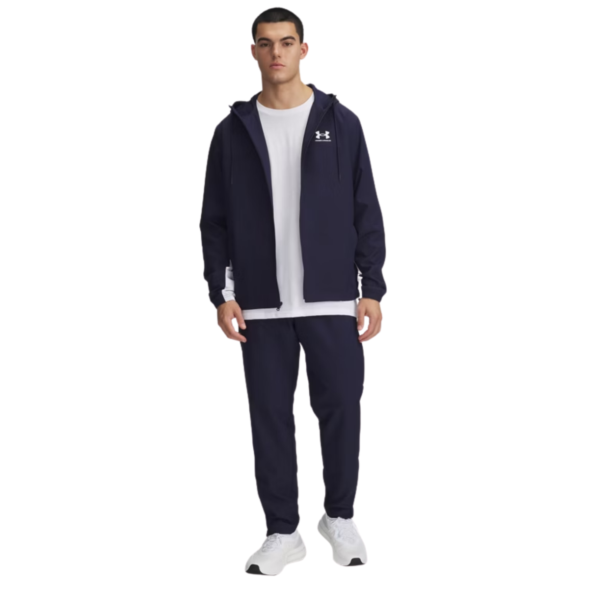 Under Armour Men's Rival Woven Windbreaker Pants: Midnight Navy/White