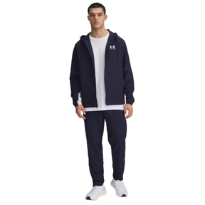 Under Armour Men's Rival Woven Windbreaker Pants: Midnight Navy/White