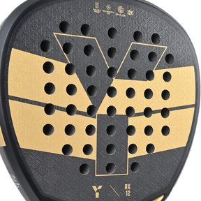 Y1 RX12  Padel Racket: Black/Gold