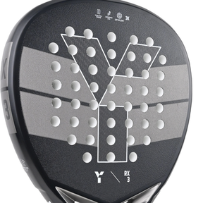 Y1 RX3 Padel Racket: Black/Grey