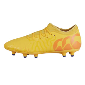 Canterbury Speed Infinite Team FG Rugby Boots: Yellow/Orange - 8.5