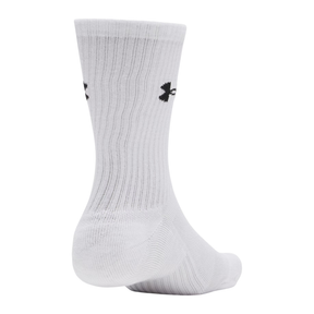 Under Armour Performance Cotton Crew Socks 3 Pack: White