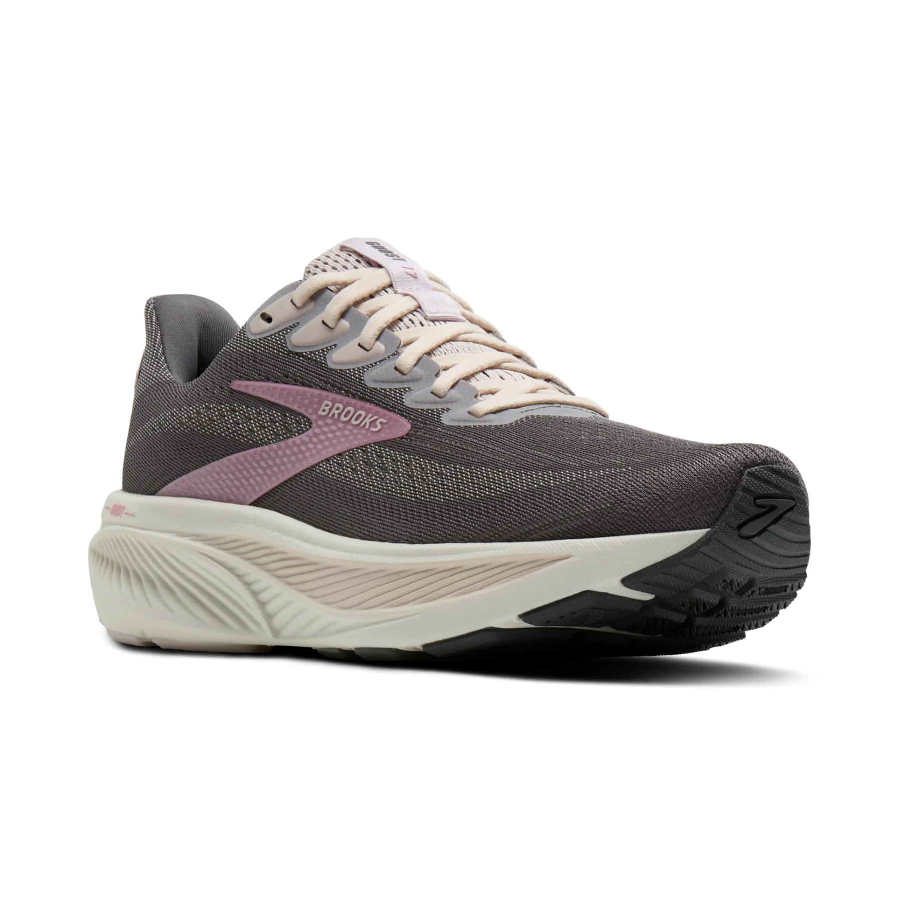 Brooks Ghost 17 Womens Running Shoes: Poppy Seed/Pink/Bluewash