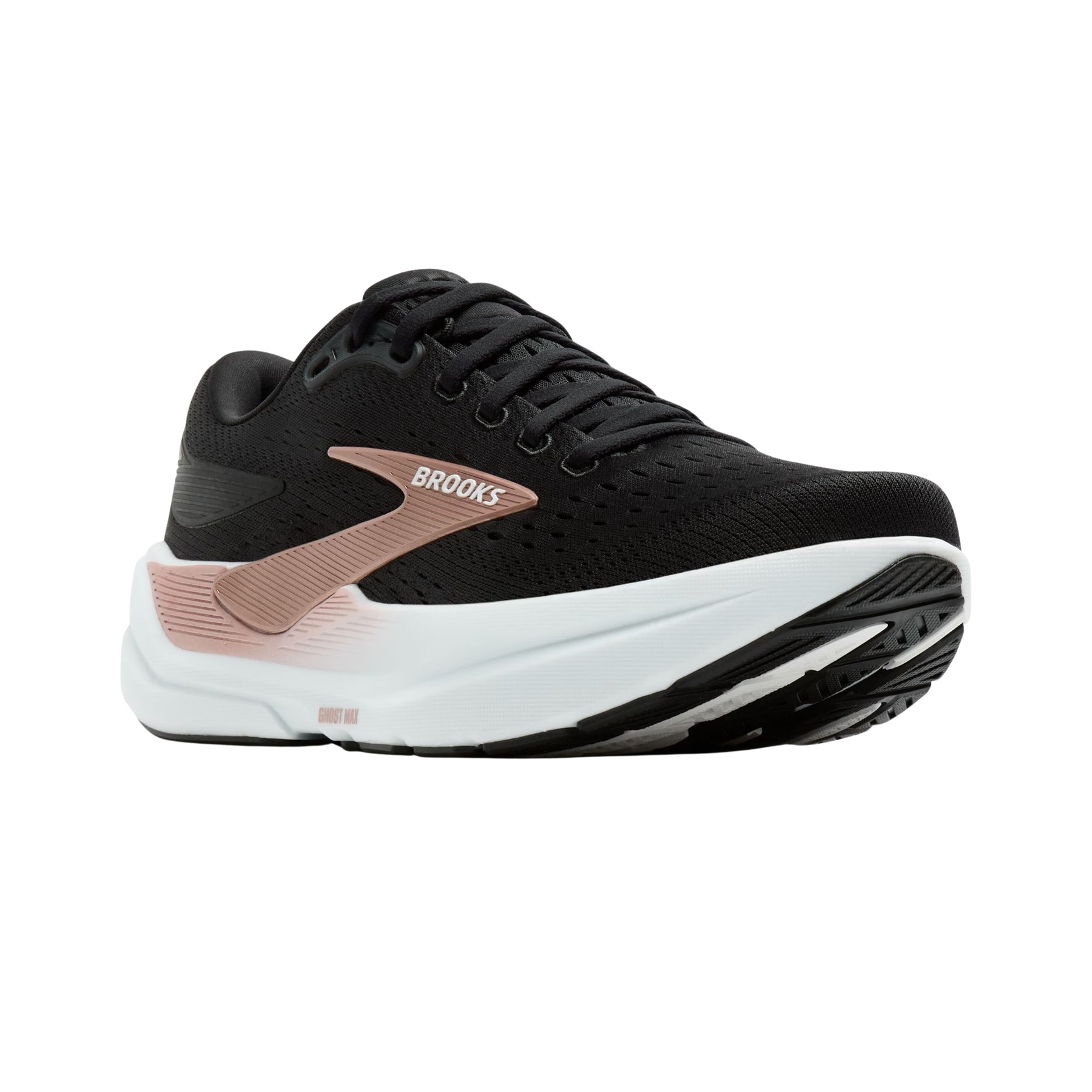 Brooks Ghost Max 3 Womens Running Shoes: Black/Black/Rose Gold
