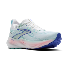 Brooks Glycerin 22 Women's Running Shoes: White/Limpet Shell/Amparo Blue