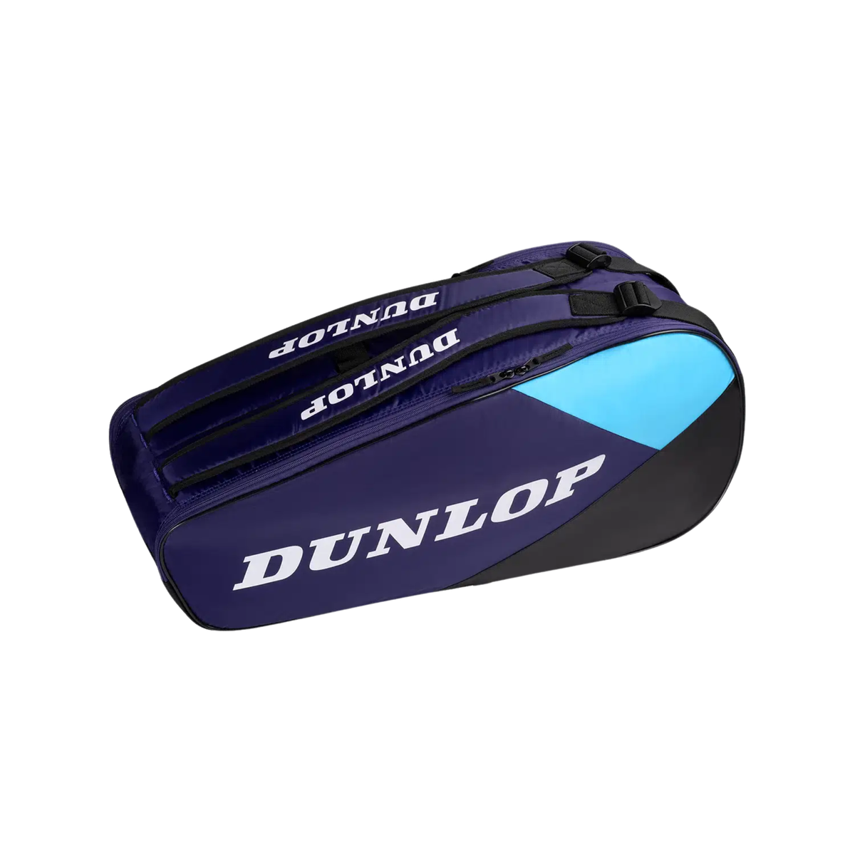 Dunlop Tac FX-Club Tennis Bag: Violet/Black/Cyan - 6 Racket