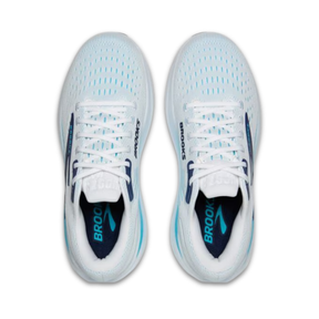 Brooks Ghost Max 3 Mens Running Shoes: Bright White/Beacon Blue/Teal