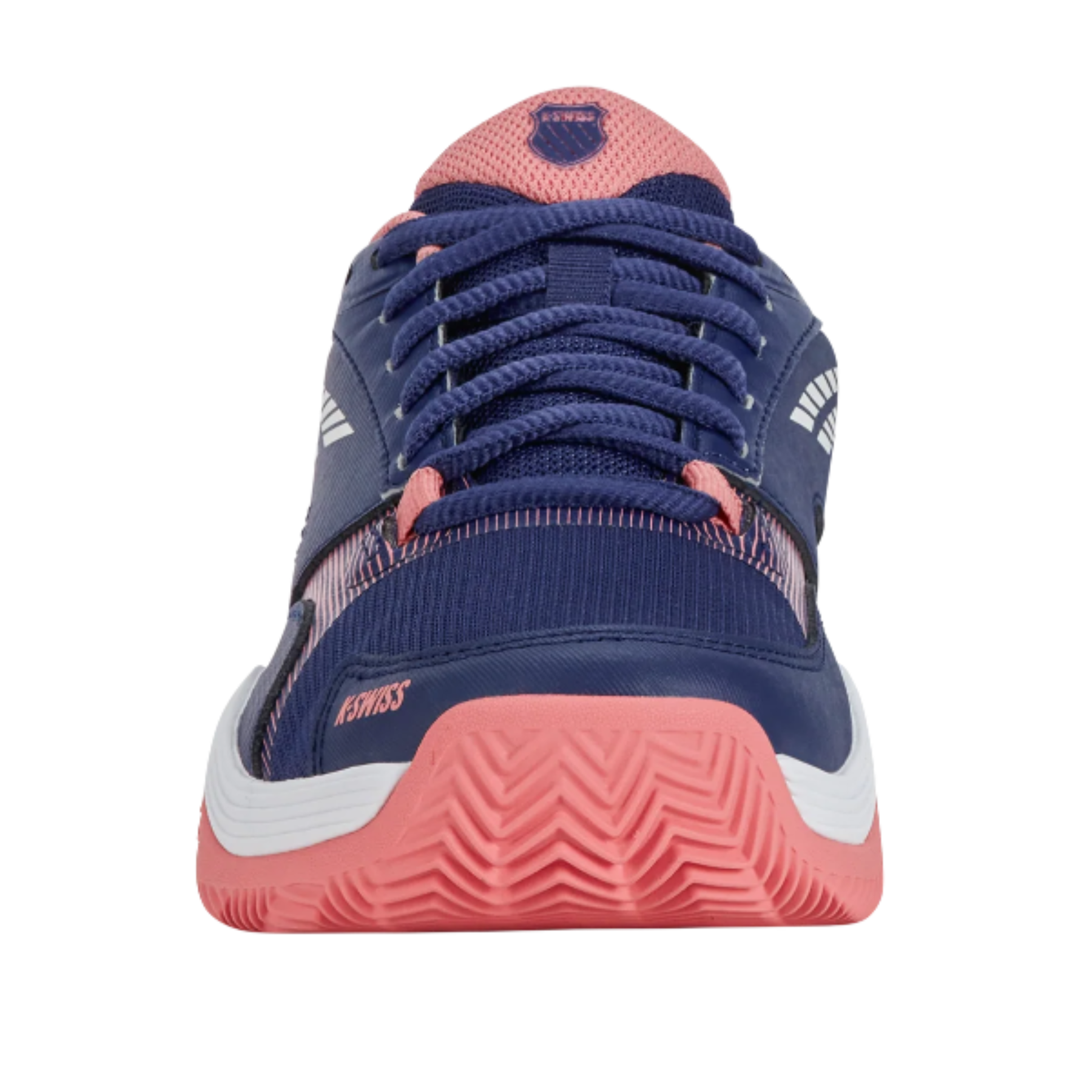 K Swiss Court Speedex HB Tennis Shoes: Estate Blue/White/Strawberry Ice