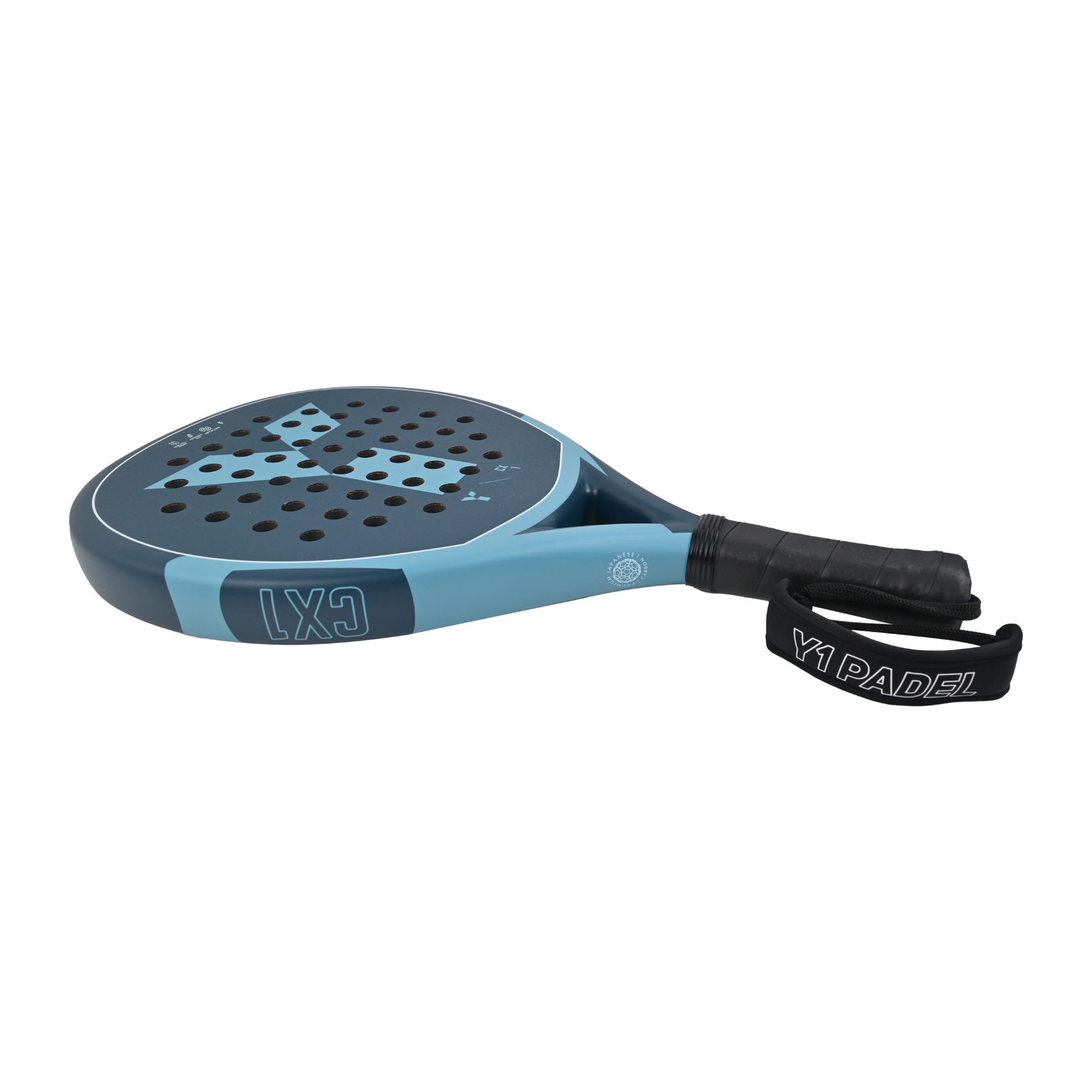 Y1 CX1 Padel Racket: Navy/Light Blue
