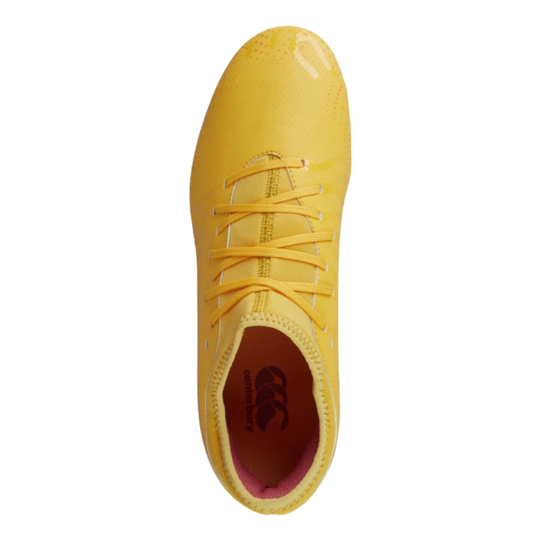 Canterbury Speed Infinite Team FG Rugby Boots: Yellow/Orange - 8.5