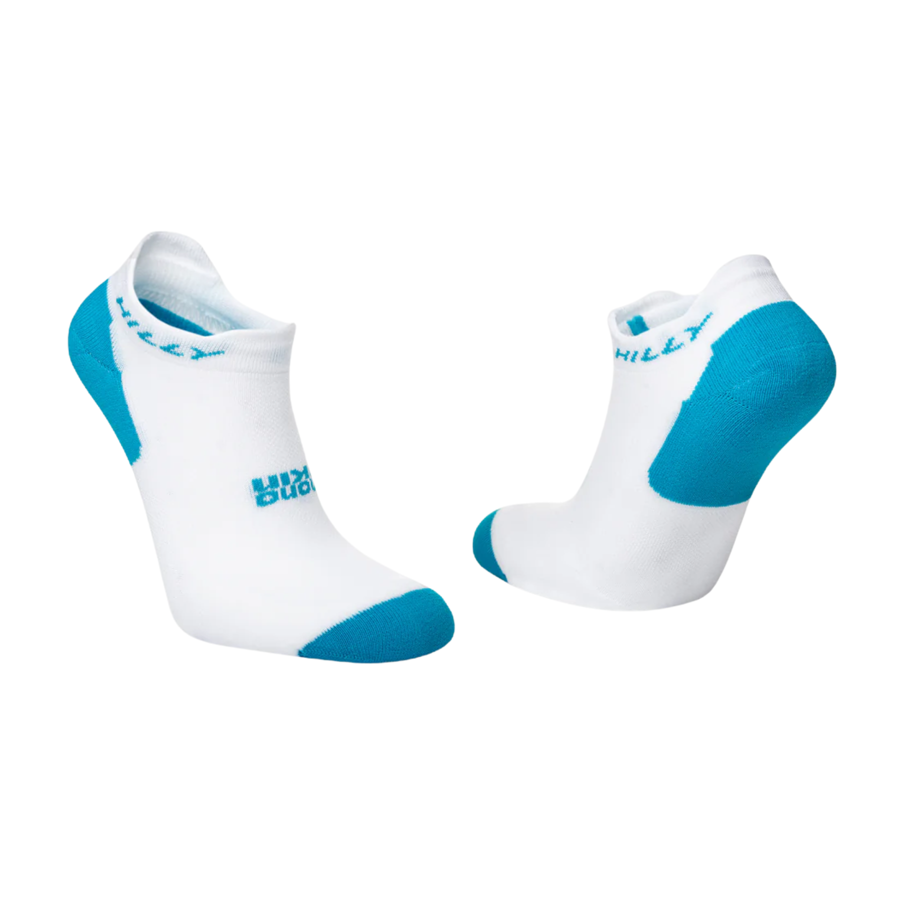 Hilly Womens Active Socklet Min: White/Black/Peacock