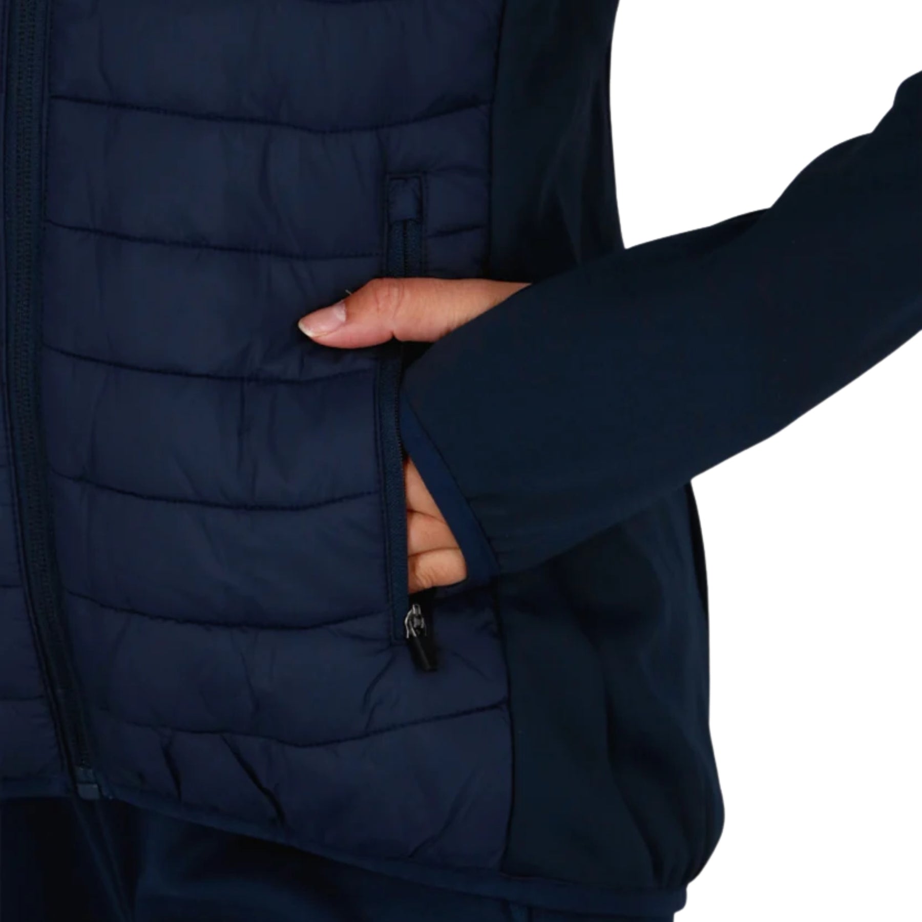 Wimbledon HC Women's Hybrid Jacket: Navy