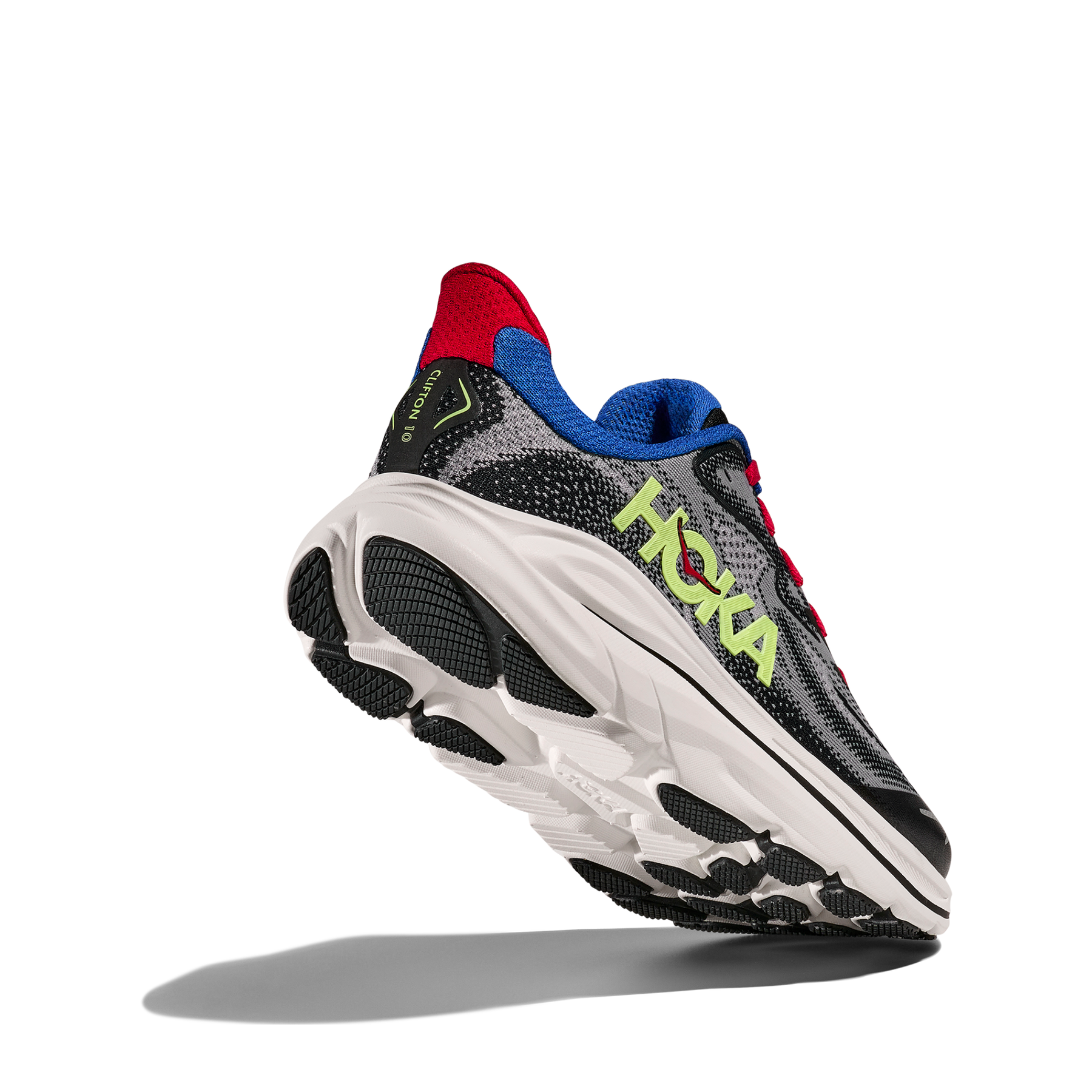 Hoka Clifton 10 Junior Running Shoes: Foggy Grey/Black