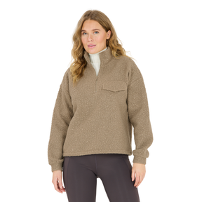 Athlecia Florrie Half Zip Womens Sherpa: Fallen Rock
