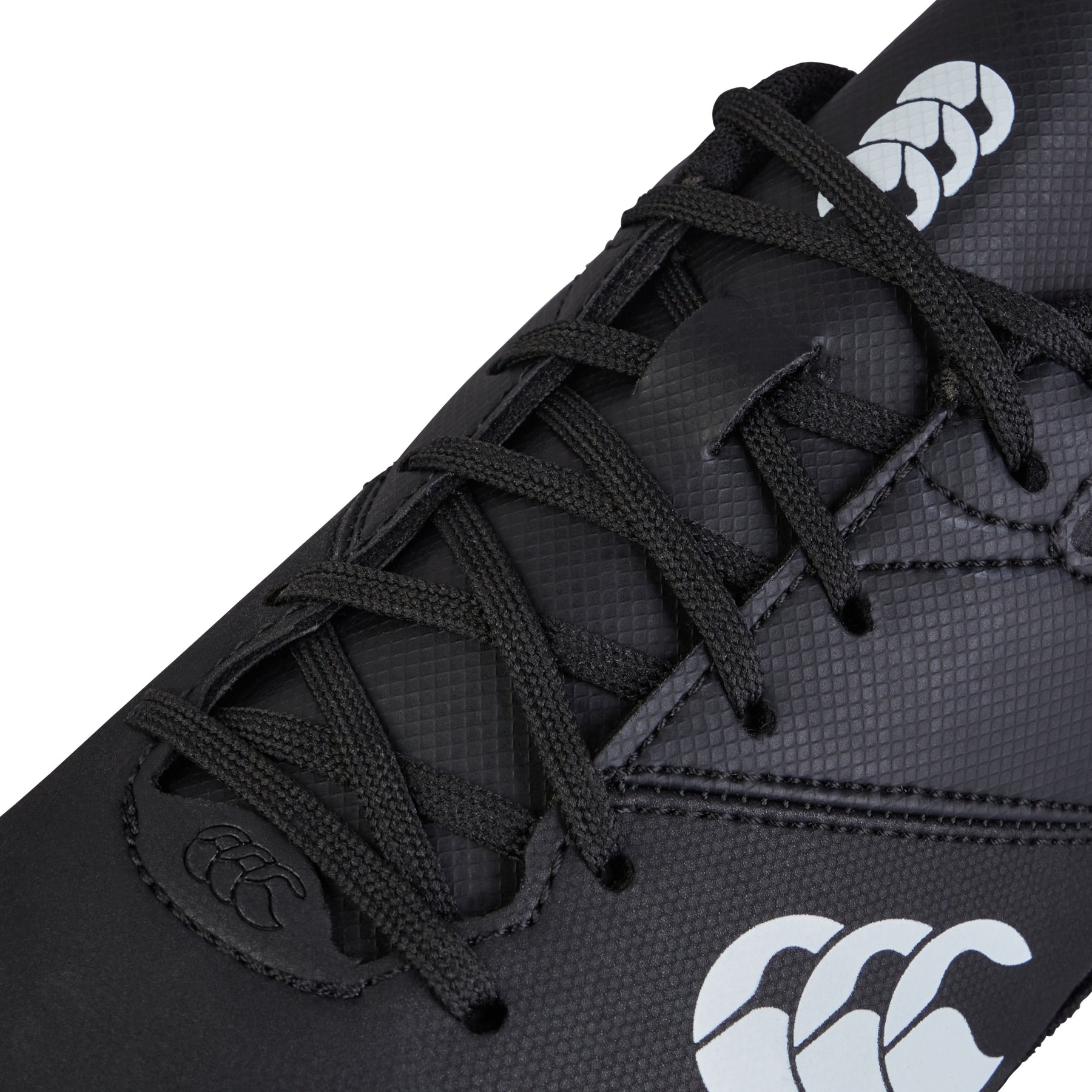 Canterbury Junior Phoenix Raze Soft Ground Rugby Boots: Black/White