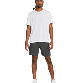 Under Armour Men's Launch Run 7inch 2-in-1 Running Shorts: Castlerock/Reflective