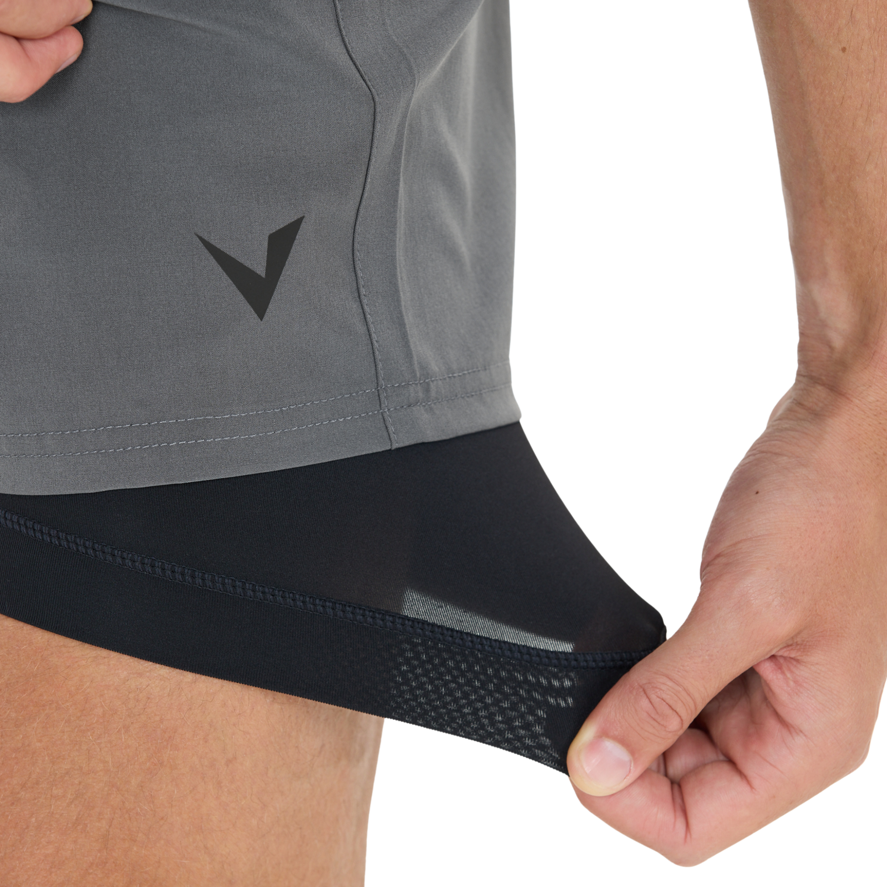 Virtus Men's Zayne 2 in 1 Running Shorts: Turbulance