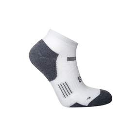 Hilly Mens Supreme Running Socks: White/Charcoal/Black